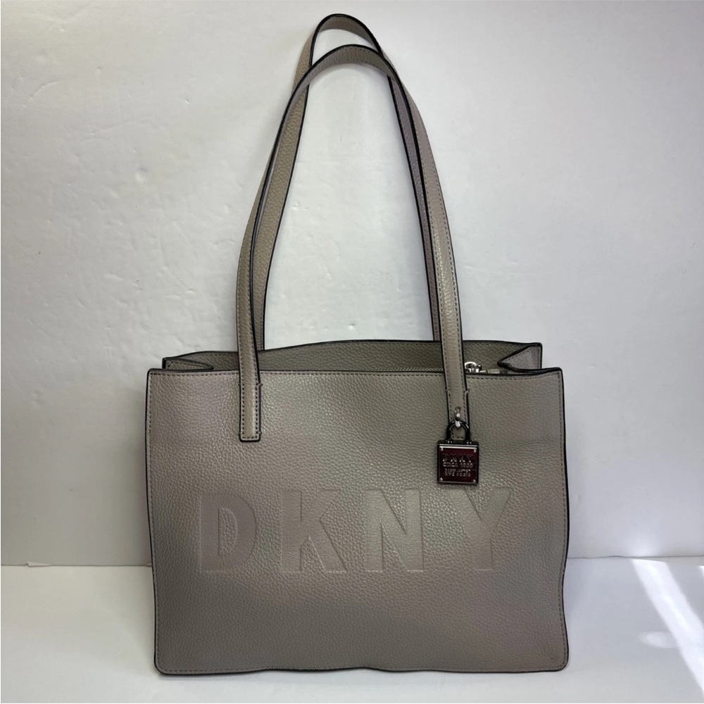 DKNY Taupe Leather Tote
